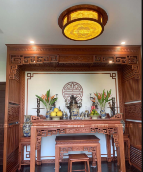 Thiết kế vách ngăn phòng thờ